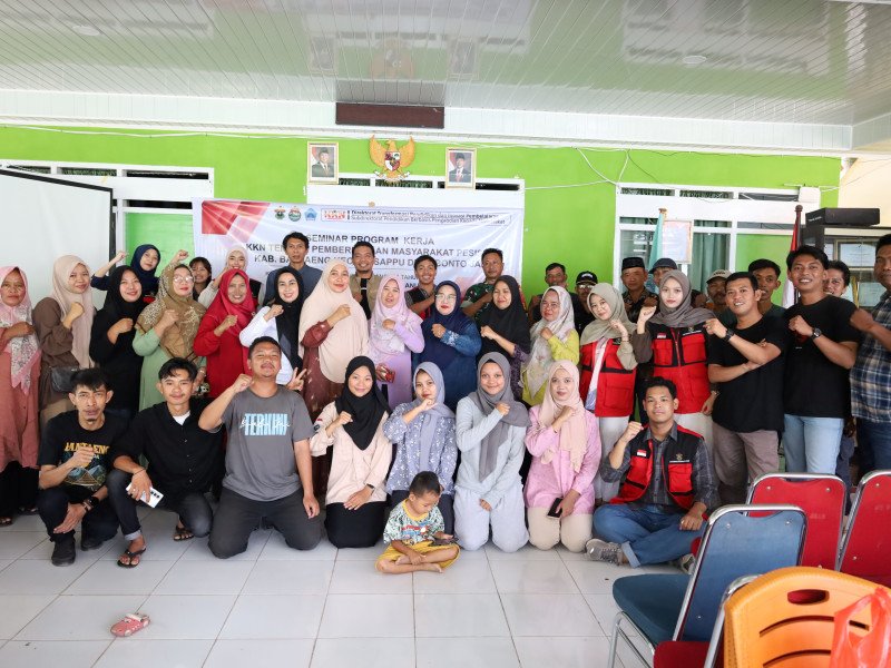 Mahasiswa KKN Tematik Unhas Angkatan 115 Gelar Seminar Program Kerja di Desa Bonto Jai