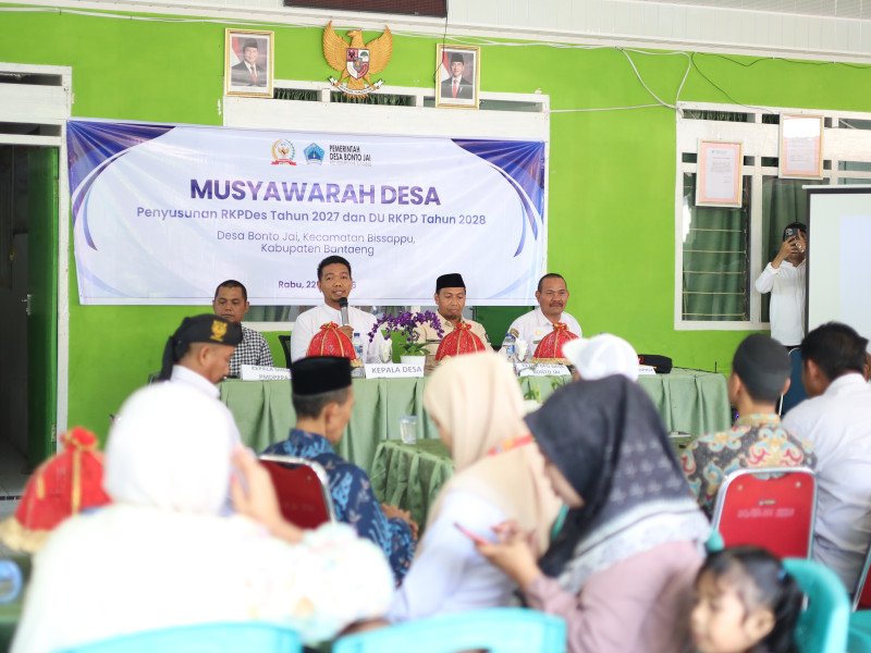 Pemerintah Desa Bonto Jai Gelar Musyawarah Desa Penyusunan RKPDes 2027 dan DU RKPDes 2028