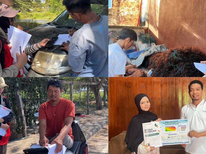 Mahasiswa KKN-T 116 UNHAS Identifikasi Risiko Budidaya Rumput Laut di Desa Bonto Jai